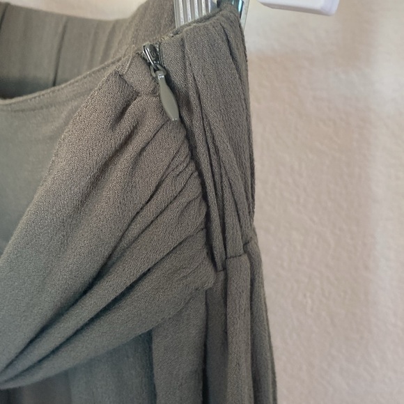 Marlowe Sirena palazzo tie waist pants women’s large army green EUC flowy - Picture 5 of 8